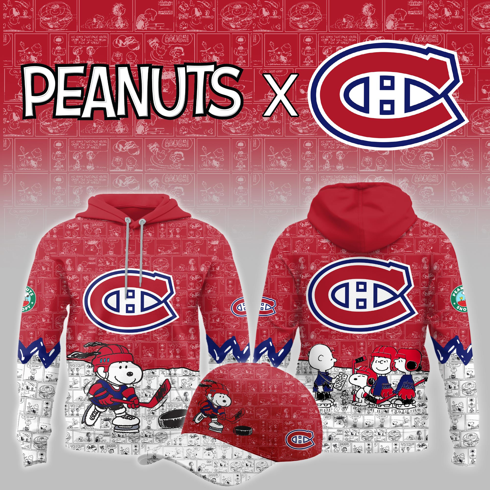 Montreal Canadiens Peanuts Night Limited Hoodie PBR087S