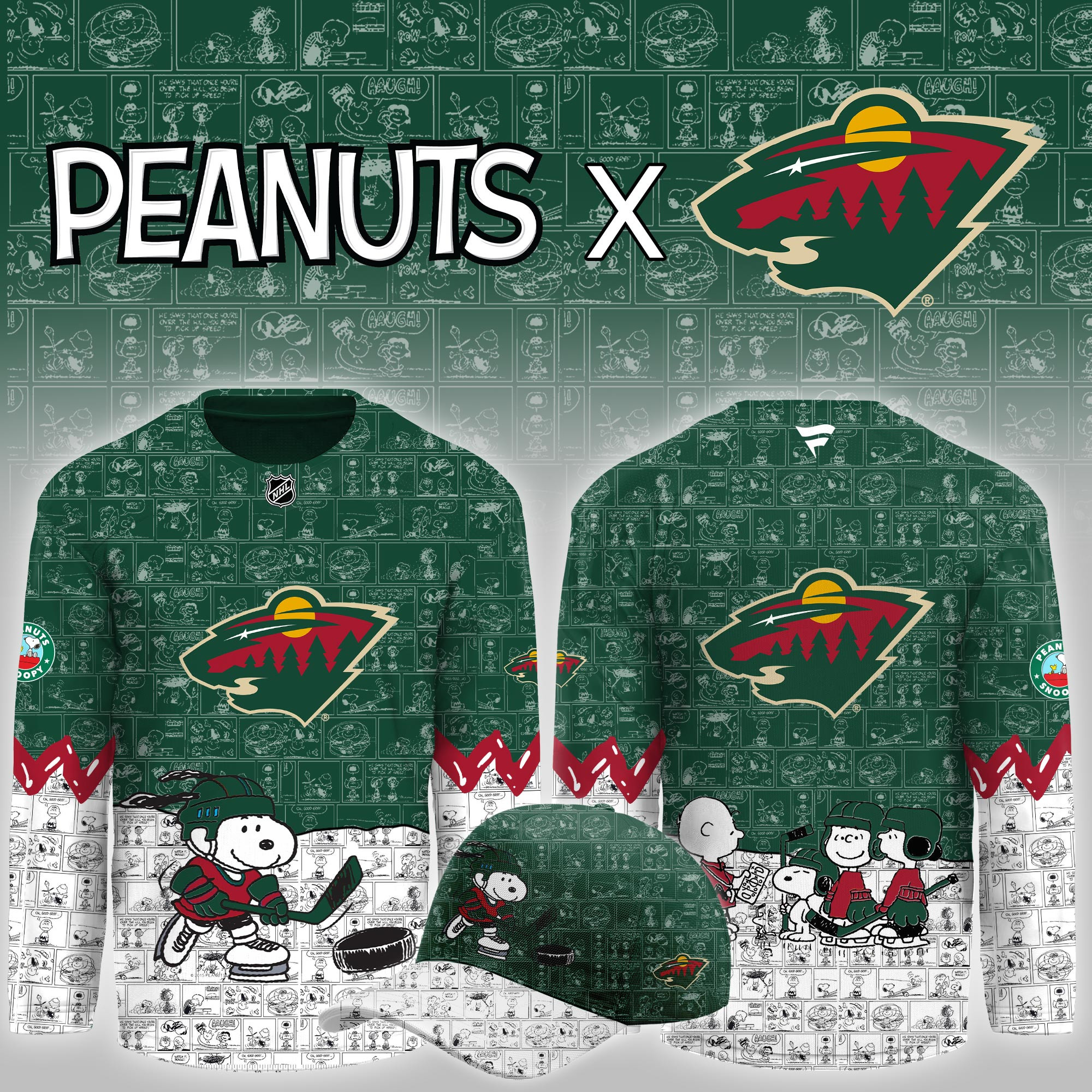 Minnesota Wild Peanuts Night Limited Hockey Jersey PB42JB7