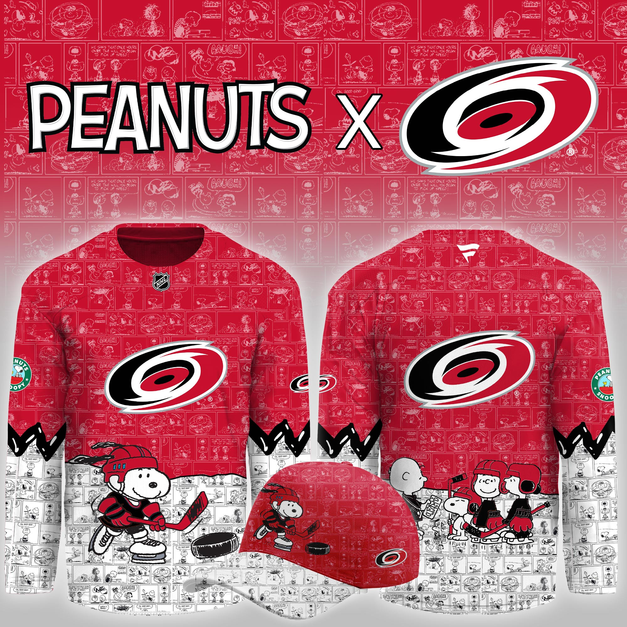 Carolina Hurricanes Peanuts Night Limited Hockey Jersey PBE2QZ7