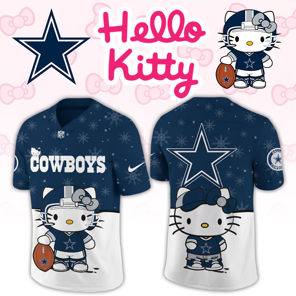 Dallas Cowboys Hello Kitty Limited New Football Jersey PBIPKWP