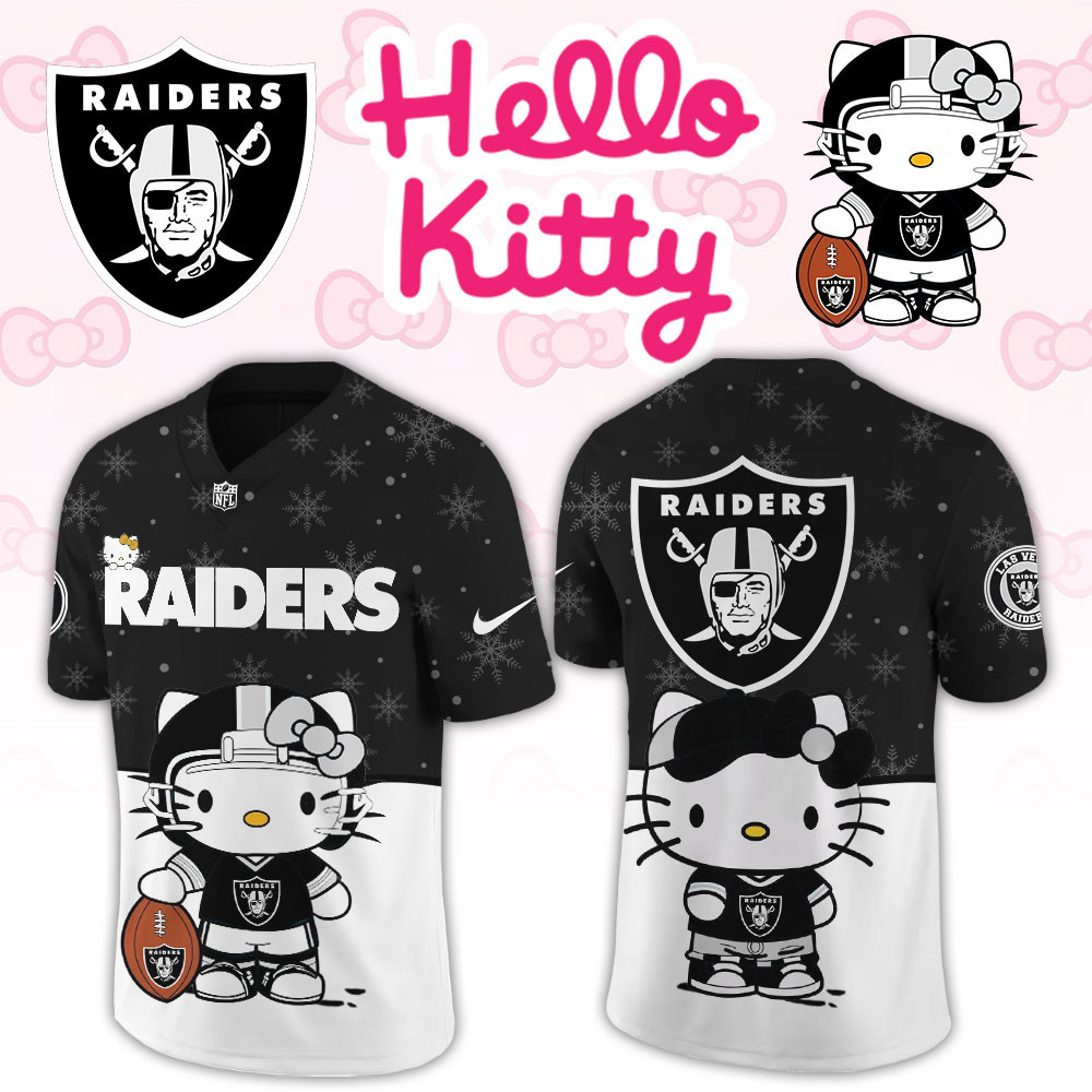 Las Vegas Raiders Hello Kitty Limited New Football Jersey PB99VAV