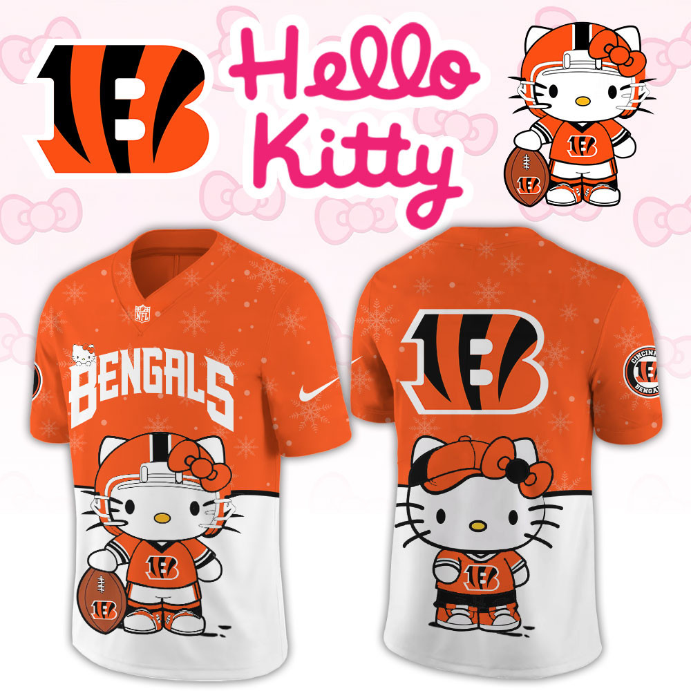 Cincinnati Bengals Hello Kitty Limited New Football Jersey PBWC8CW