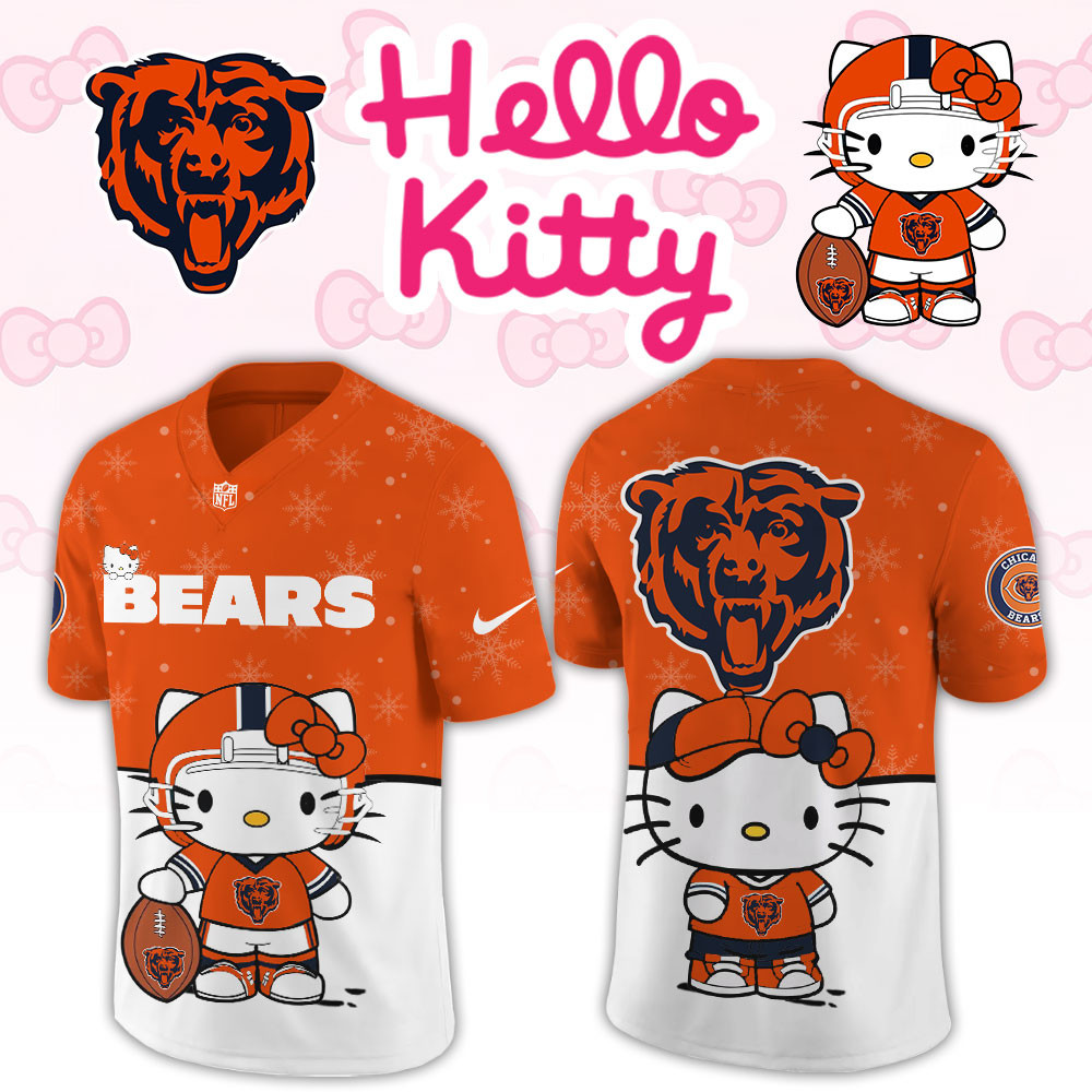 Chicago Bears Hello Kitty Limited New Football Jersey PBRGH8P