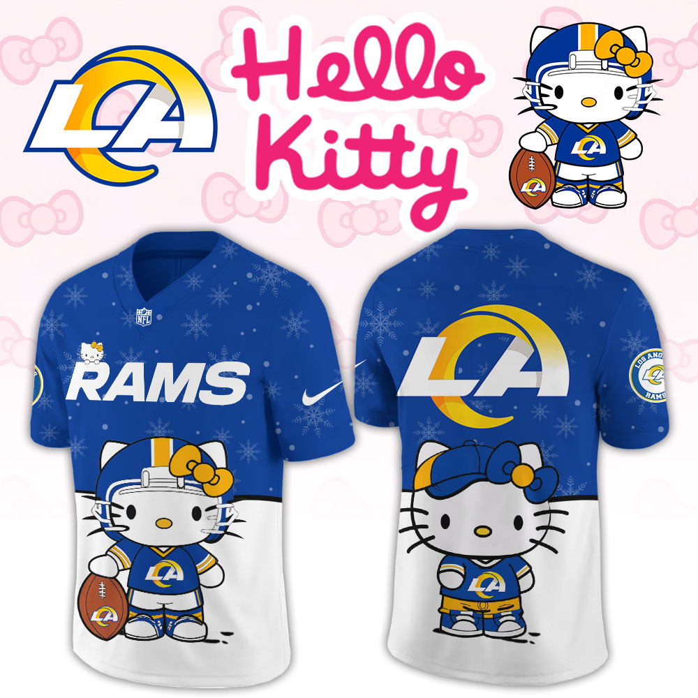 Los Angeles Rams Hello Kitty Limited New Football Jersey PBXUG03