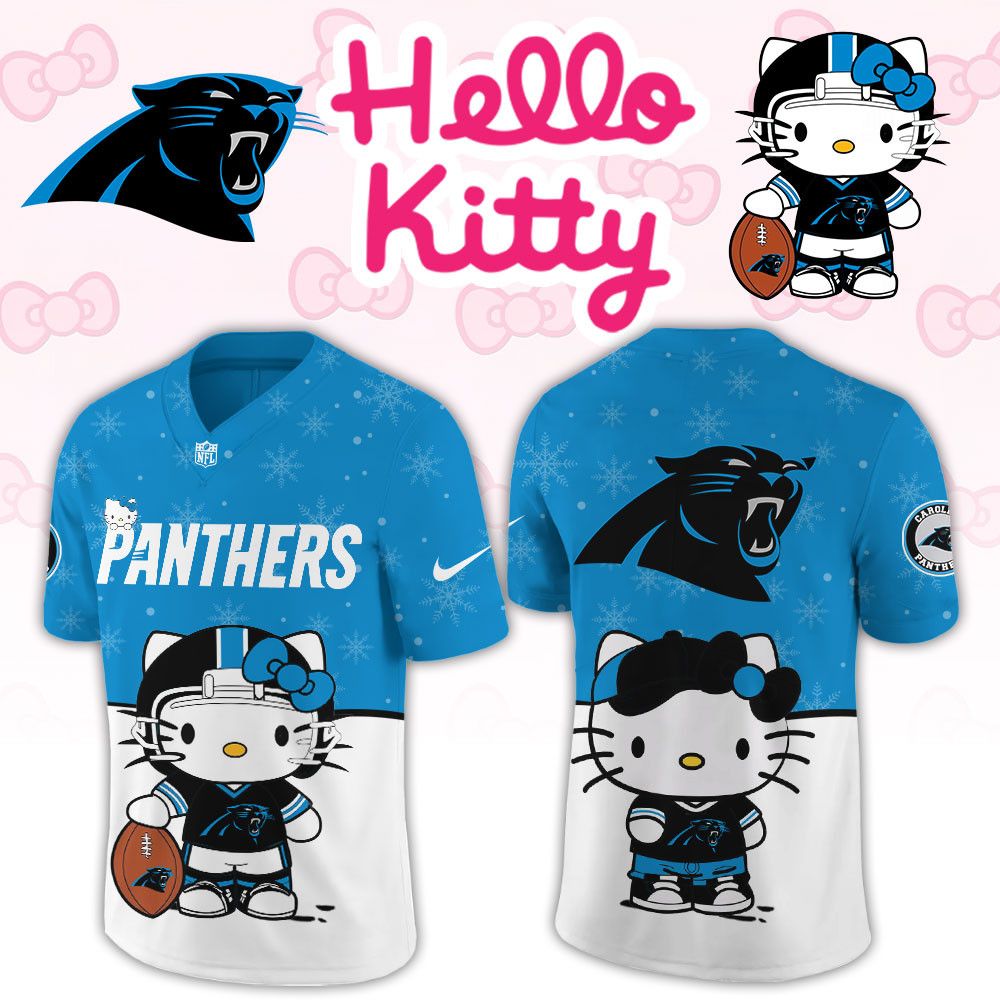 Carolina Panthers Hello Kitty Limited New Football Jersey PBBA6TC