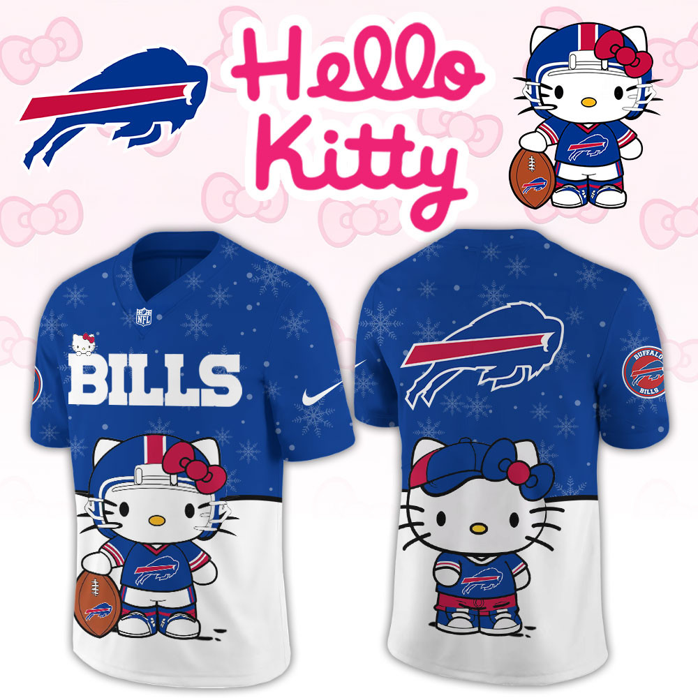 Buffalo Bills Hello Kitty Limited New Football Jersey PBWBP7U