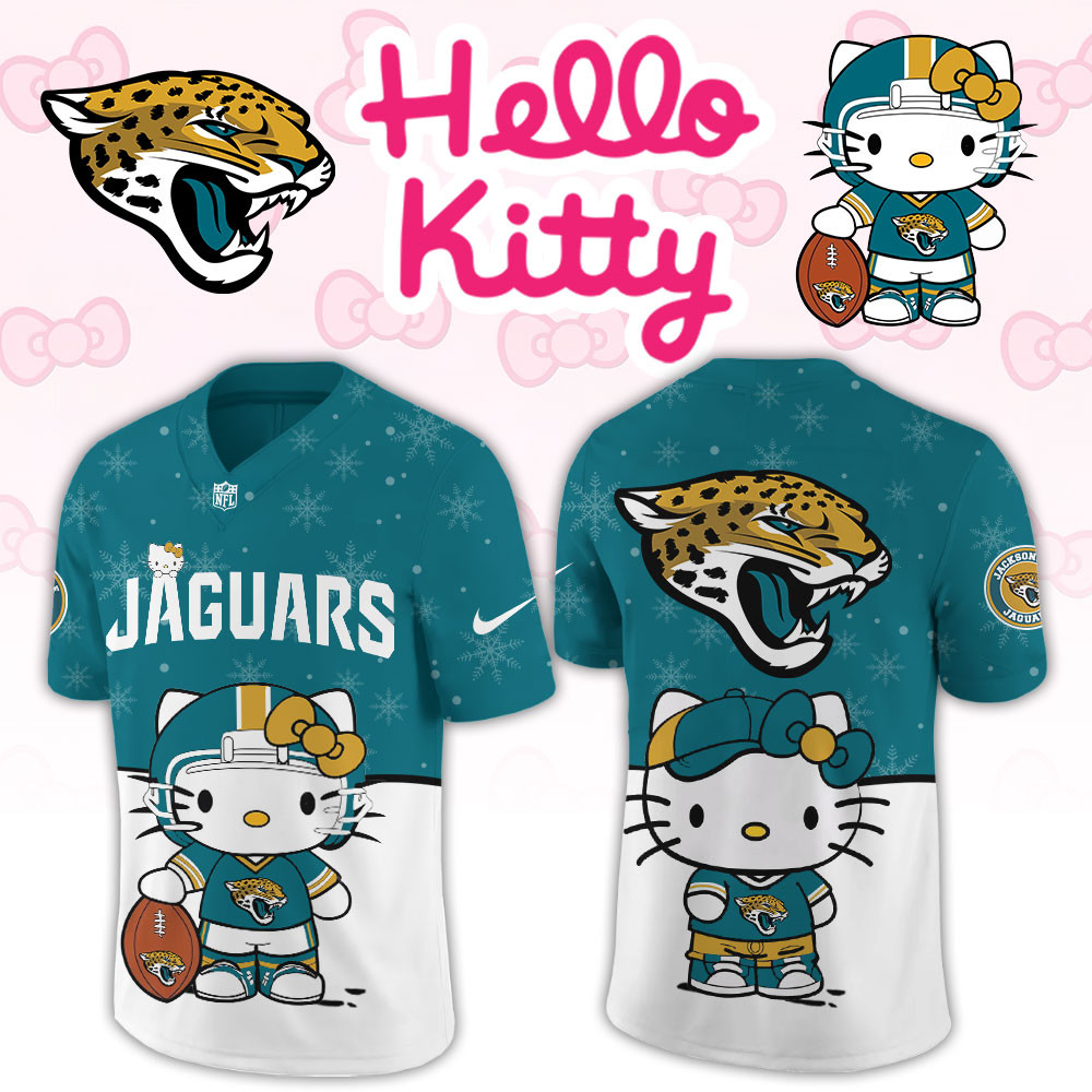 Jacksonville Jaguars Hello Kitty Limited New Football Jersey PBTYY64