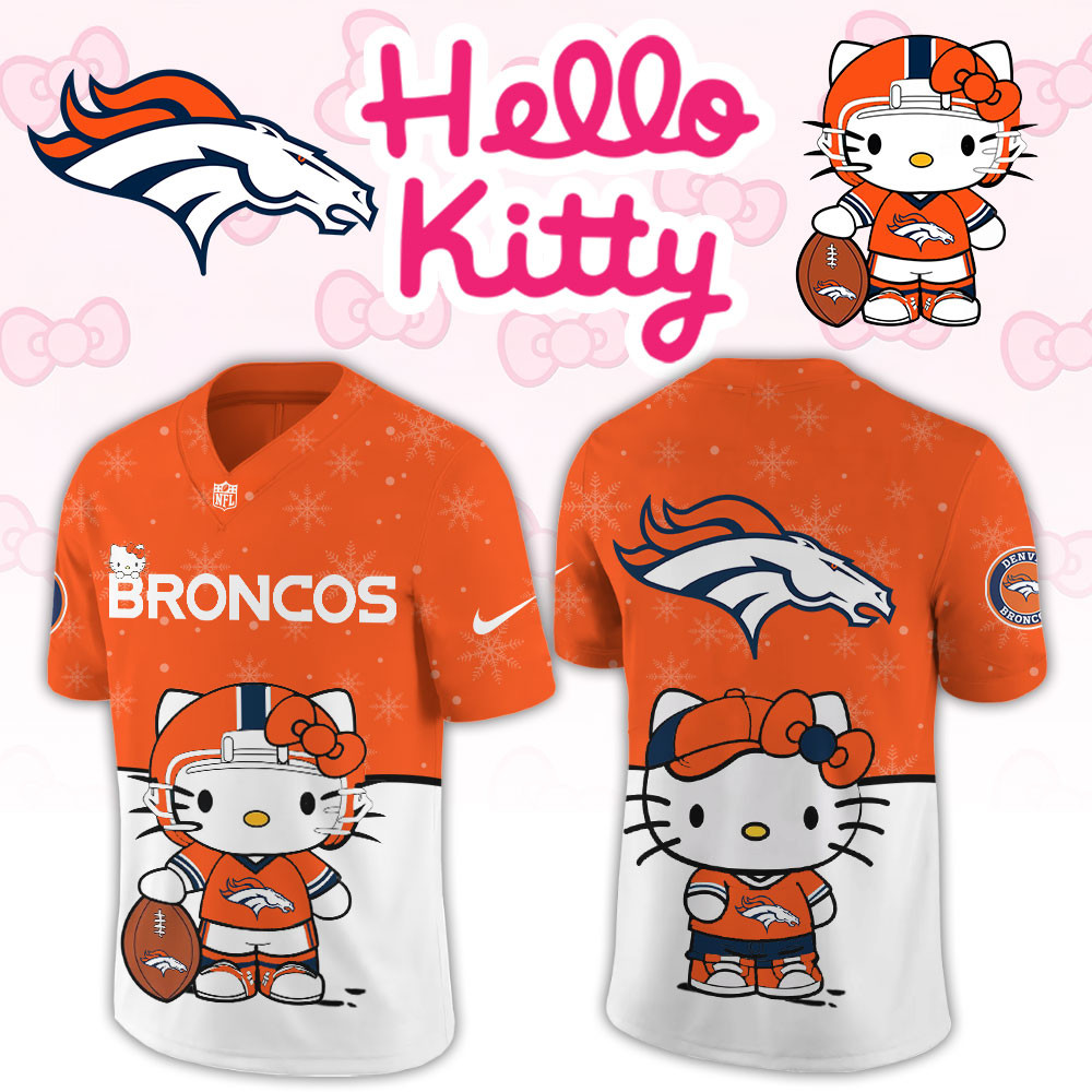 Denver Broncos Hello Kitty Limited New Football Jersey PBZXTP1