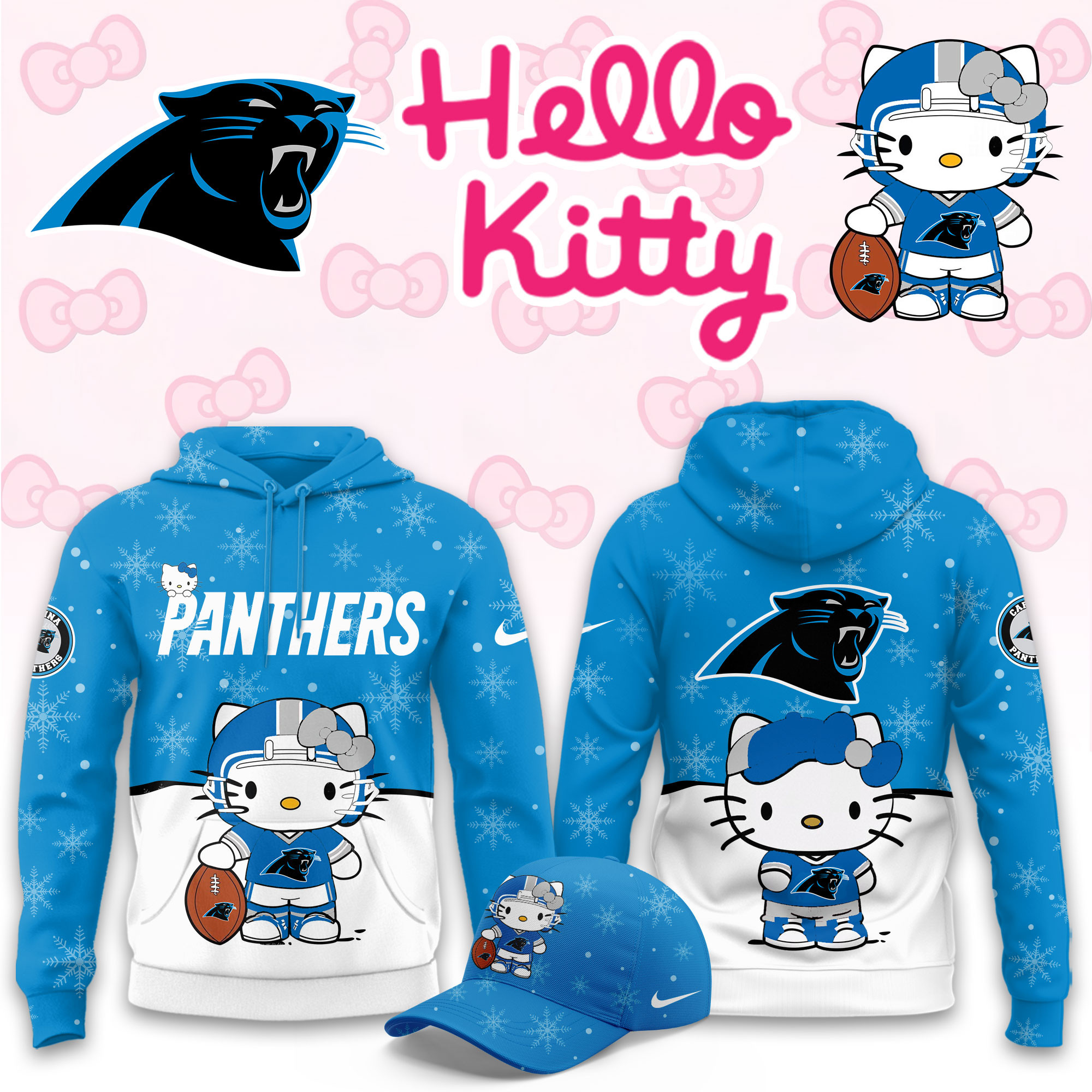 Carolina Panthers Hello Kitty Limited Hoodie PBU73UE