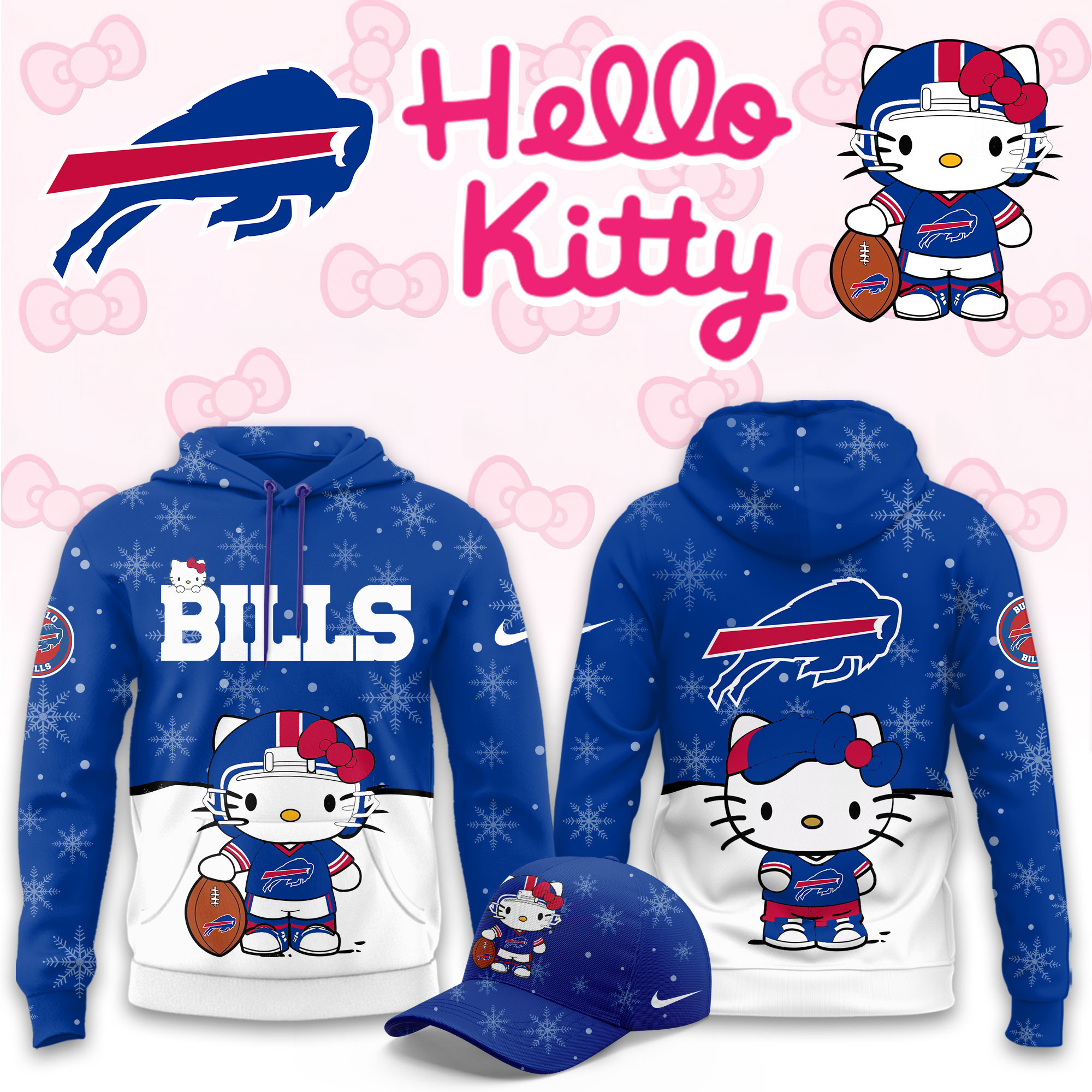 Buffalo Bills Hello Kitty Limited Hoodie PB1R404