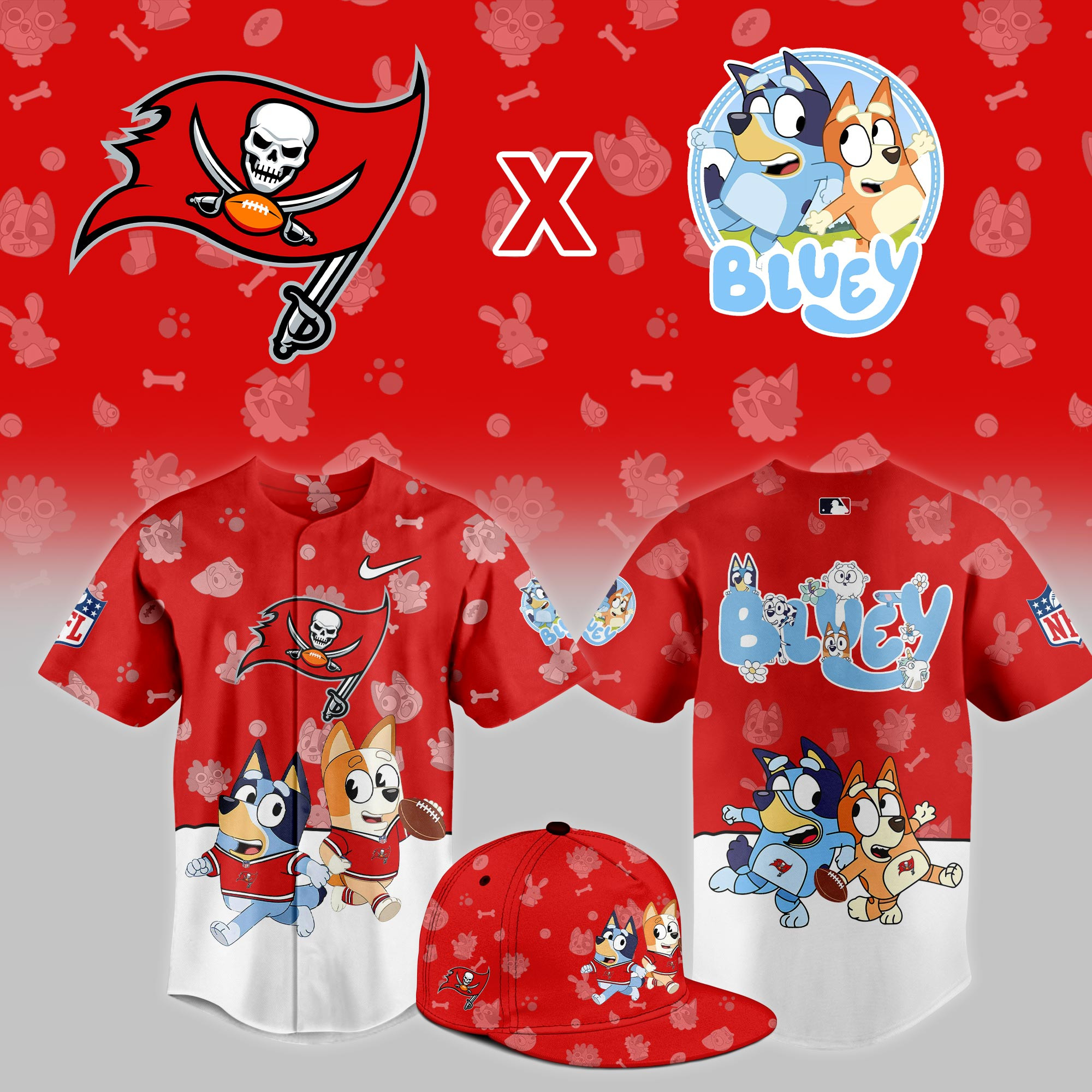 Tampa Bay Buccaneers x Bluey Night Limited Jersey PBQW8BX