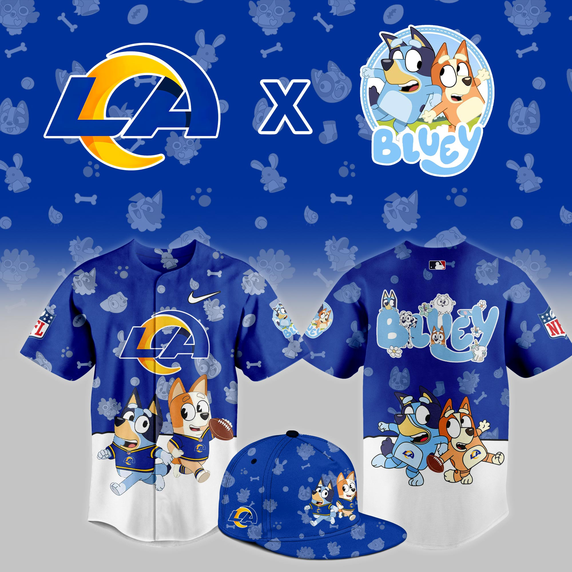 Los Angeles Rams x Bluey Night Limited Jersey PBK0Z1L