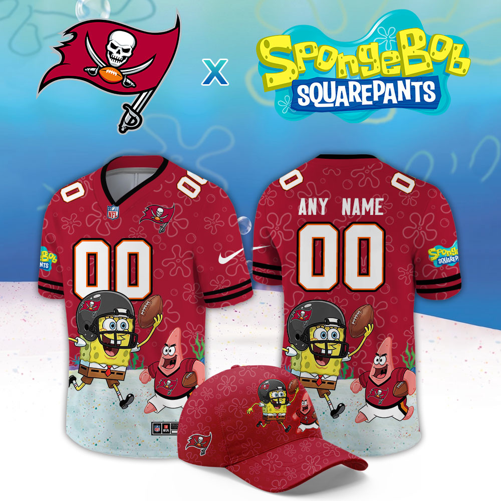 Tampa Bay Buccaneers x SpongeBob Limited Custom Jersey PBE8UEJ