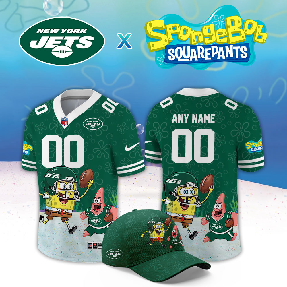 New York Jets x SpongeBob Limited Custom Jersey PBJ8OFW