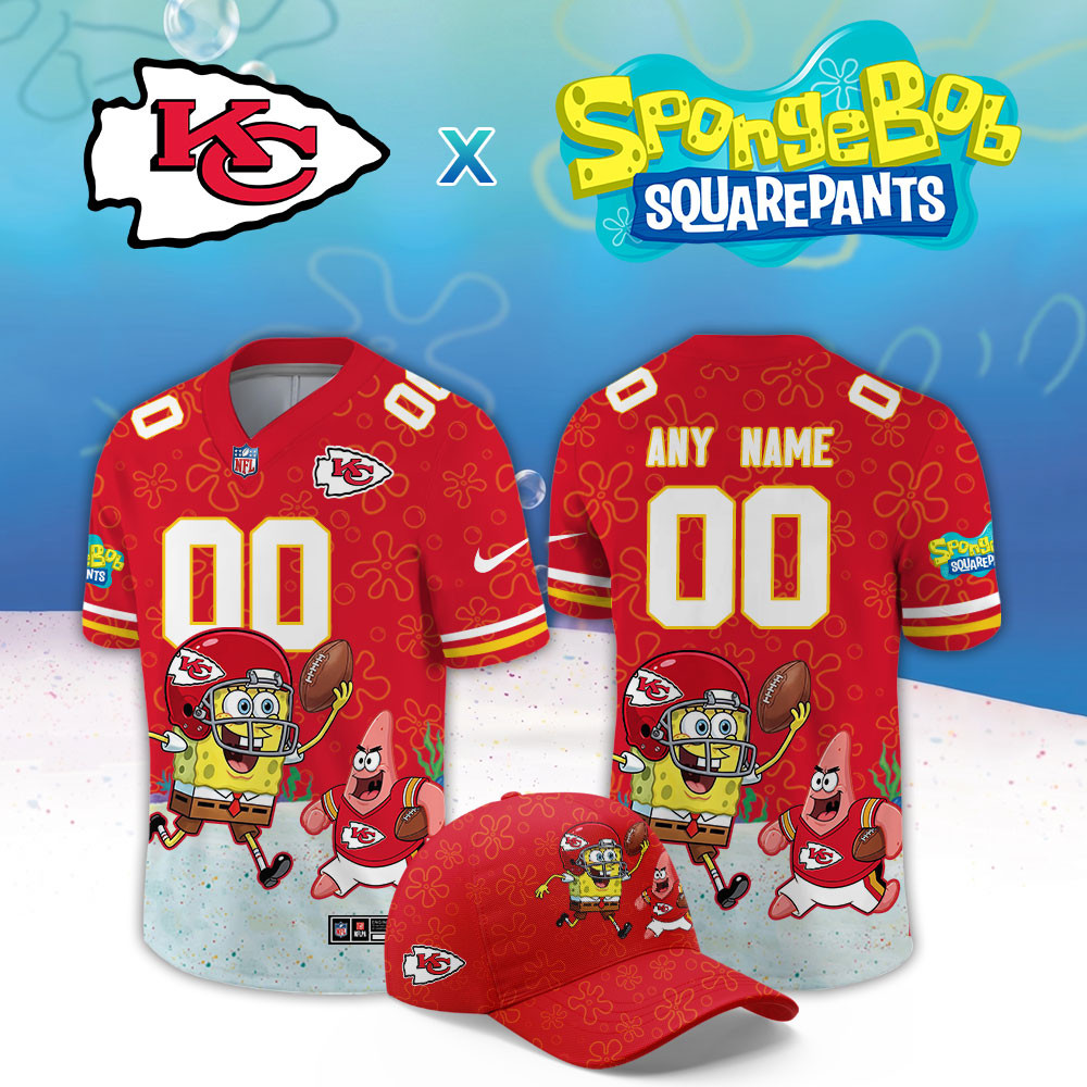 Kansas City Chiefs x SpongeBob Limited Custom Jersey PBCCMK1