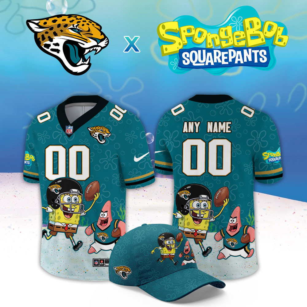 Jacksonville Jaguars x SpongeBob Limited Custom Jersey PBQTJR2