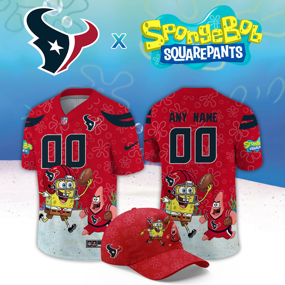 Houston Texans x SpongeBob Limited Custom Jersey PBYT3UE
