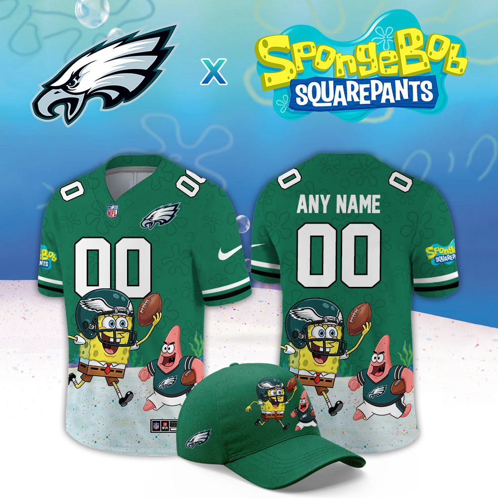 Philadelphia Eagles x SpongeBob Limited Custom Jersey PB2A19X