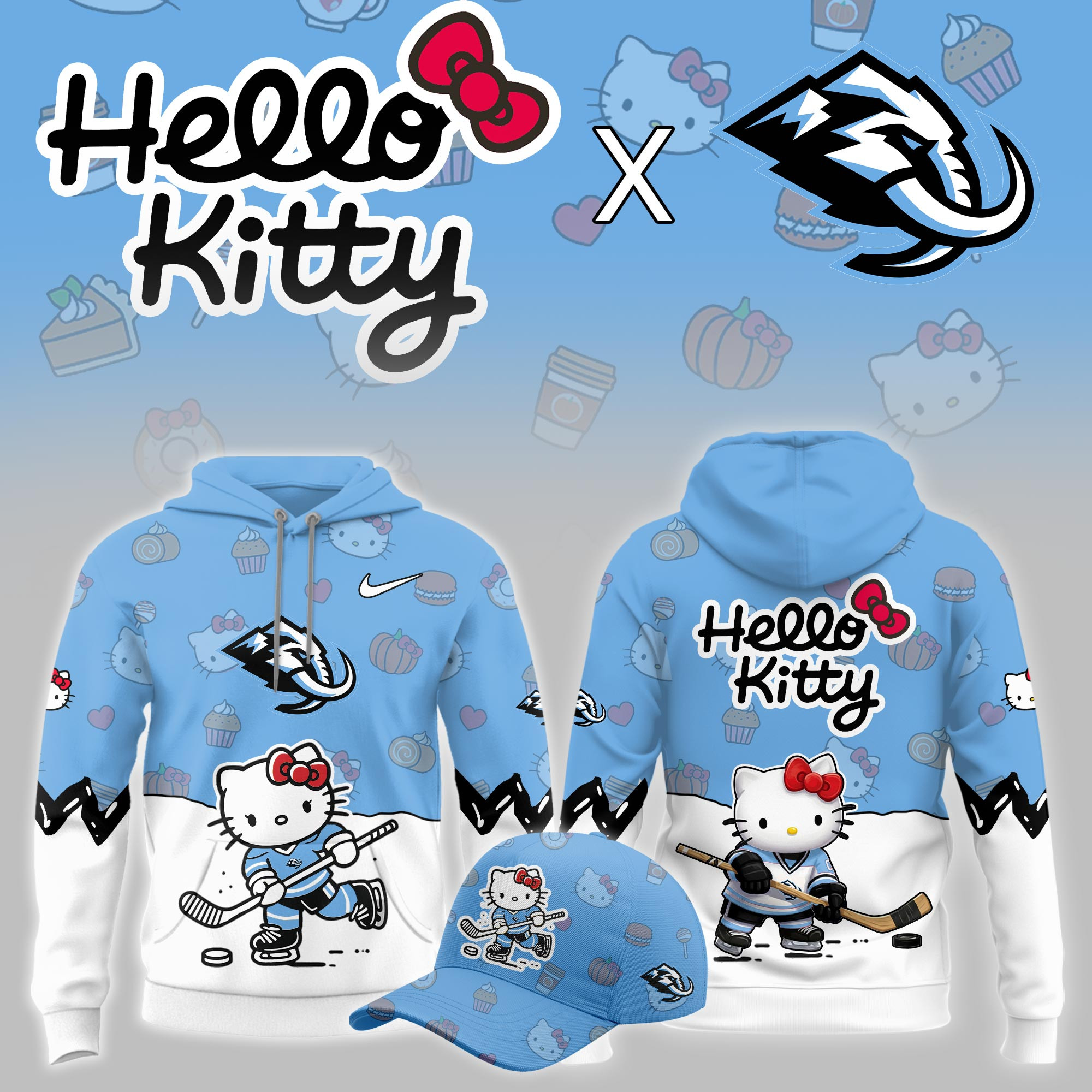Utah Mammoth Hello Kitty Night Limited Hoodie PBWA99T