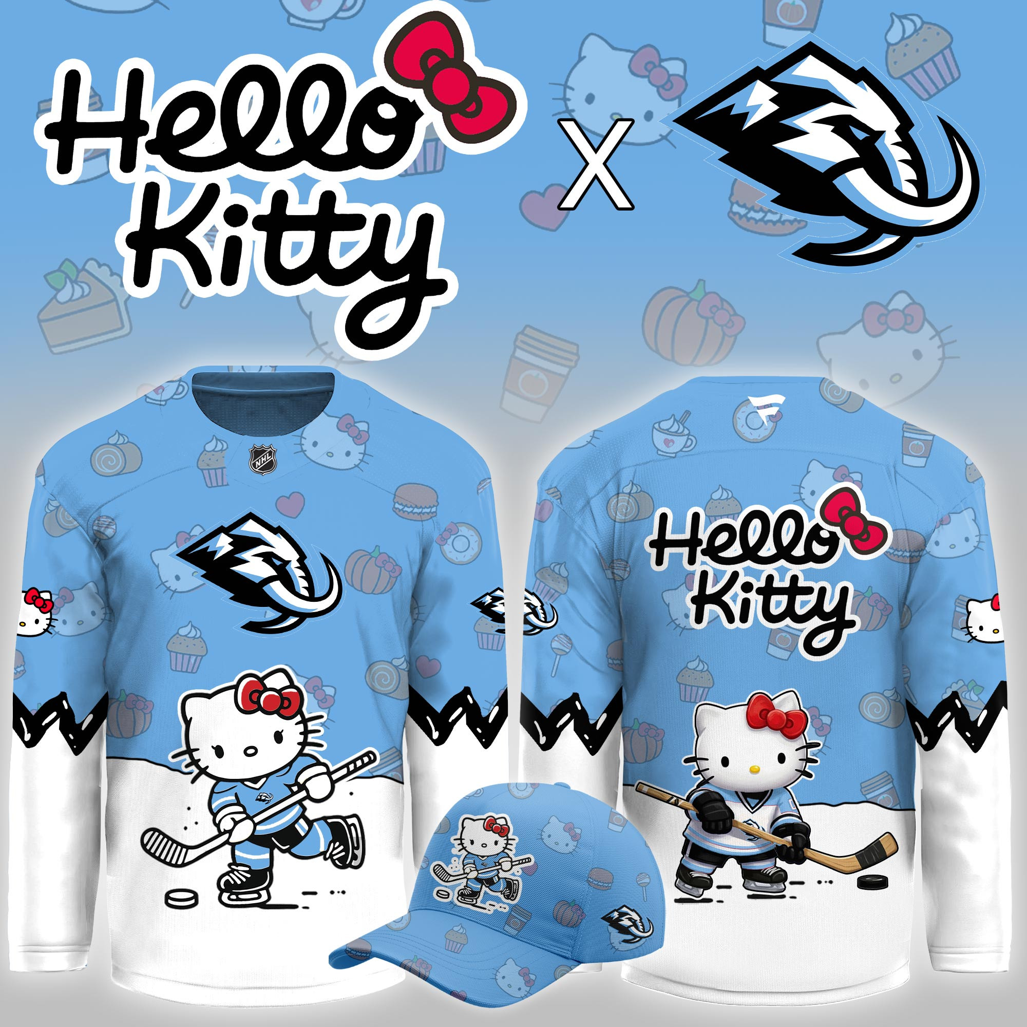 Utah Mammoth Hello Kitty Night Limited Hockey Jersey PB4GKOA