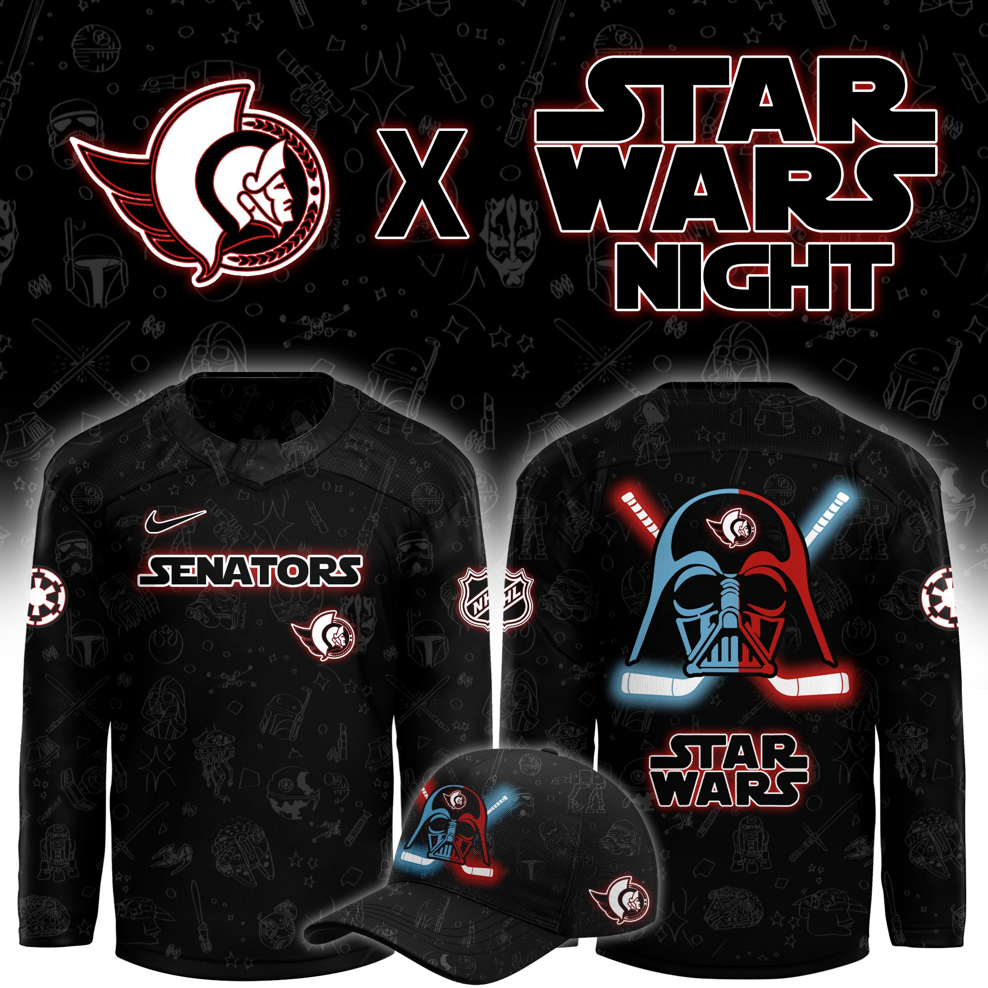 Ottawa Senators x Star Wars Limited Hockey Jersey PB5M5KJ