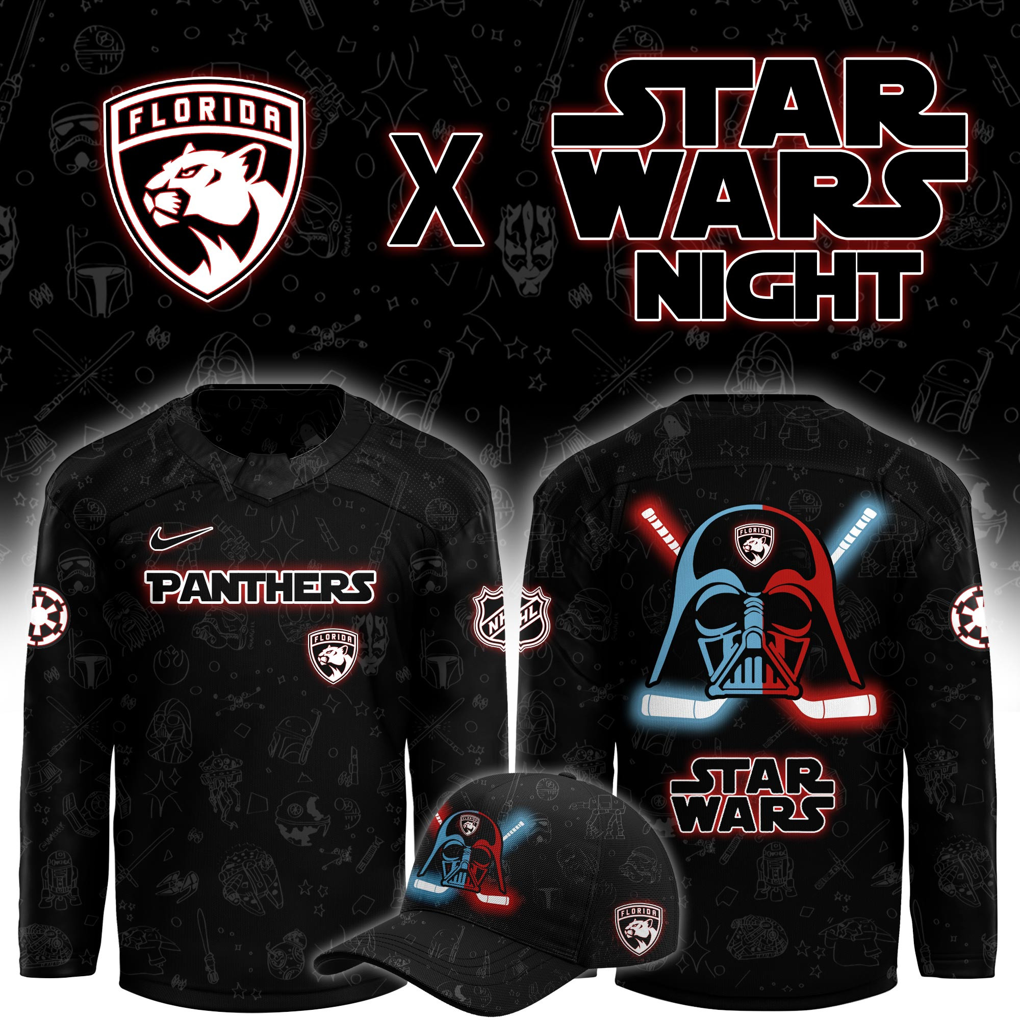 Florida Panthers x Star Wars Limited Hockey Jersey PBKEGS2