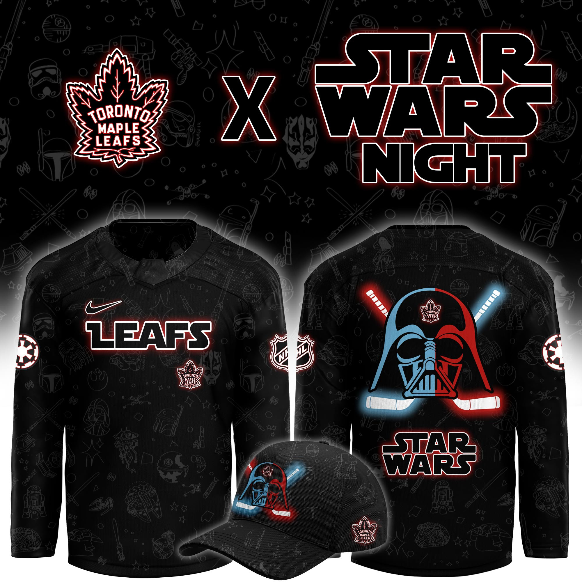 Toronto Maple Leafs x Star Wars Limited Hockey Jersey PBUZMFZ