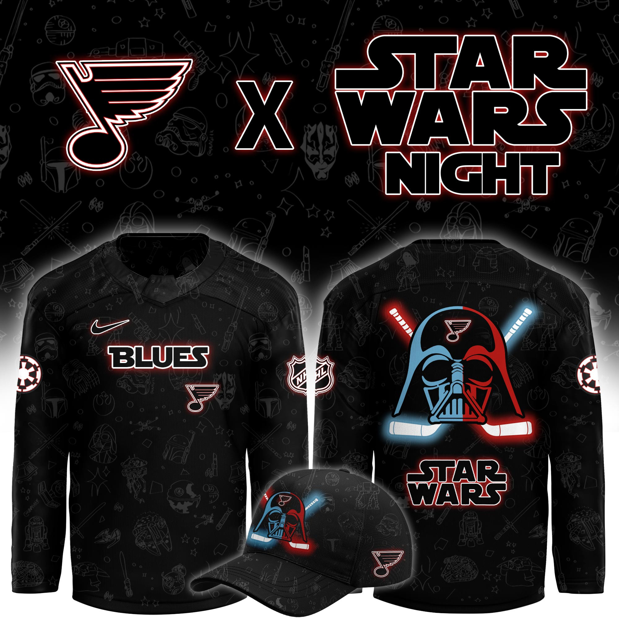 St. Louis Blues x Star Wars Limited Hockey Jersey PBKIDV4