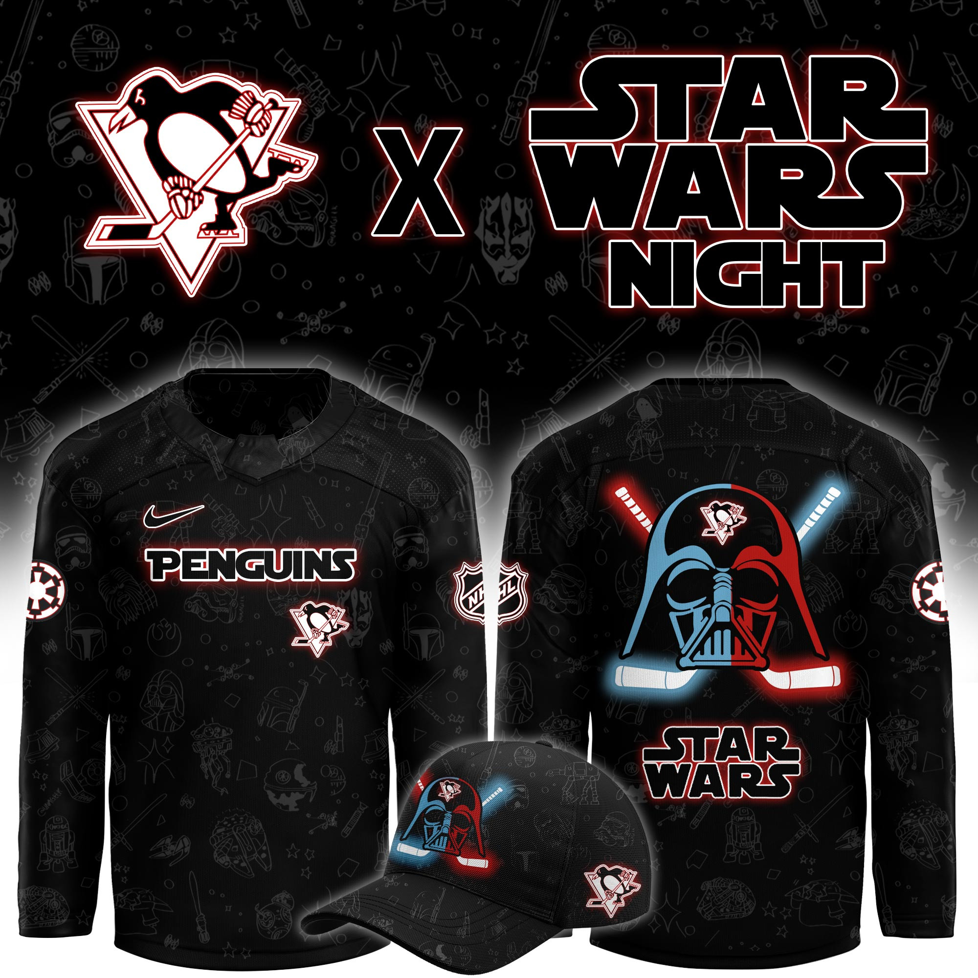 Pittsburgh Penguins x Star Wars Limited Hockey Jersey PB9ZSQJ
