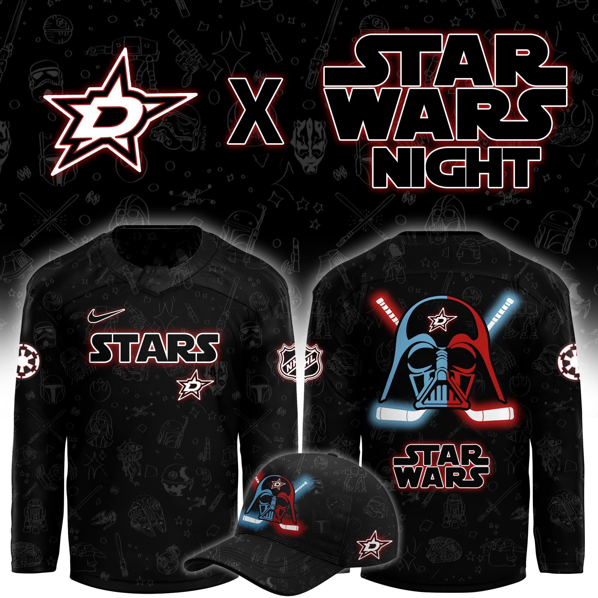 Dallas Stars x Star Wars Limited Hockey Jersey PBPZLX5
