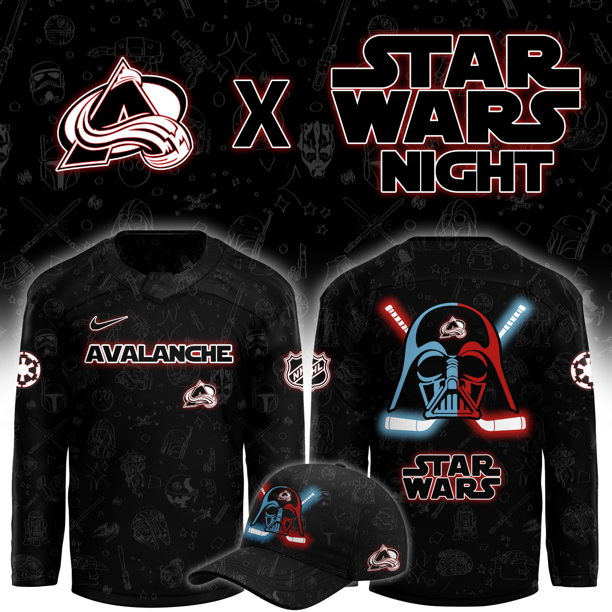 Colorado Avalanche x Star Wars Limited Hockey Jersey PB9G9ZZ