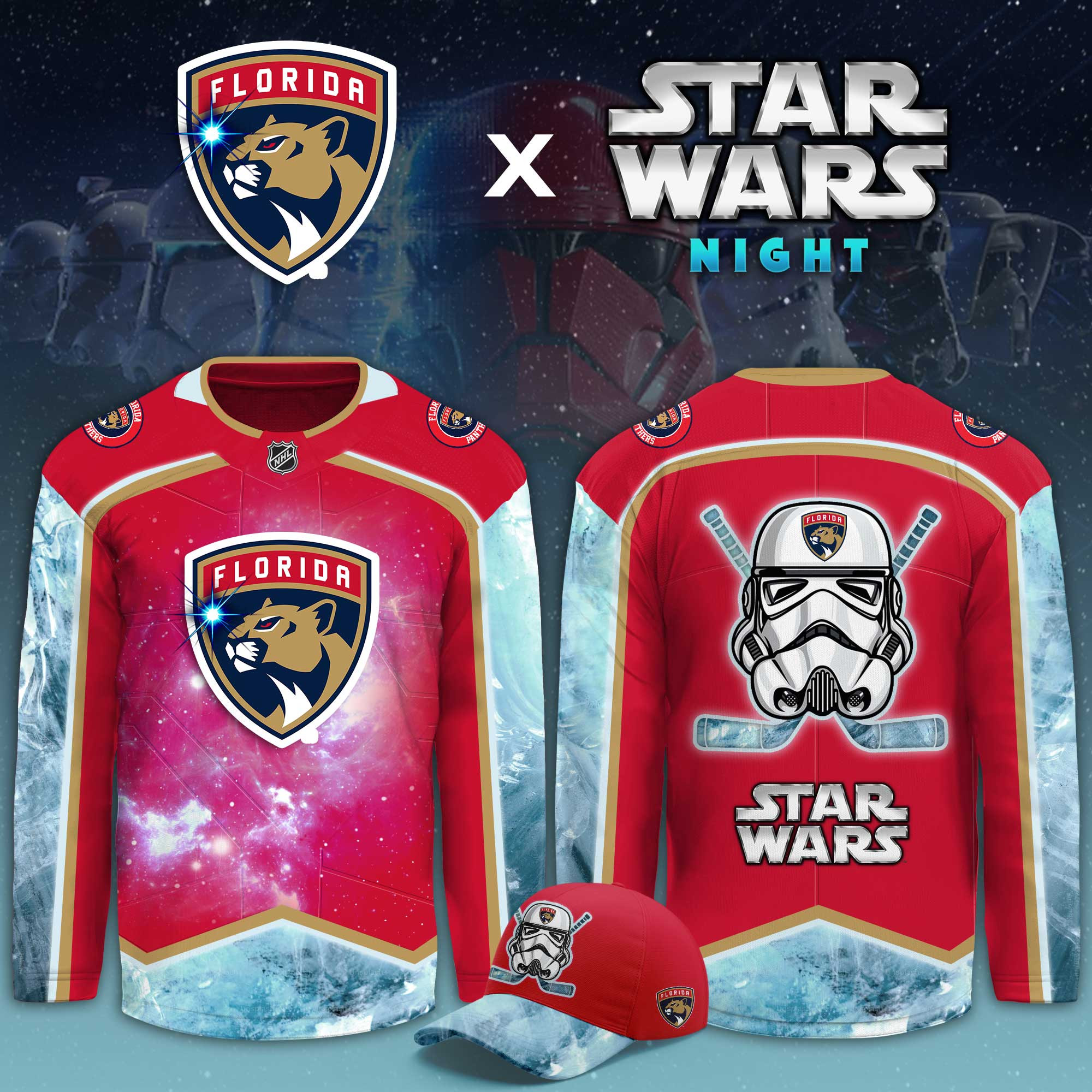 Florida Panthers Star Wars Night Limited Hockey Jersey PBKJXR9