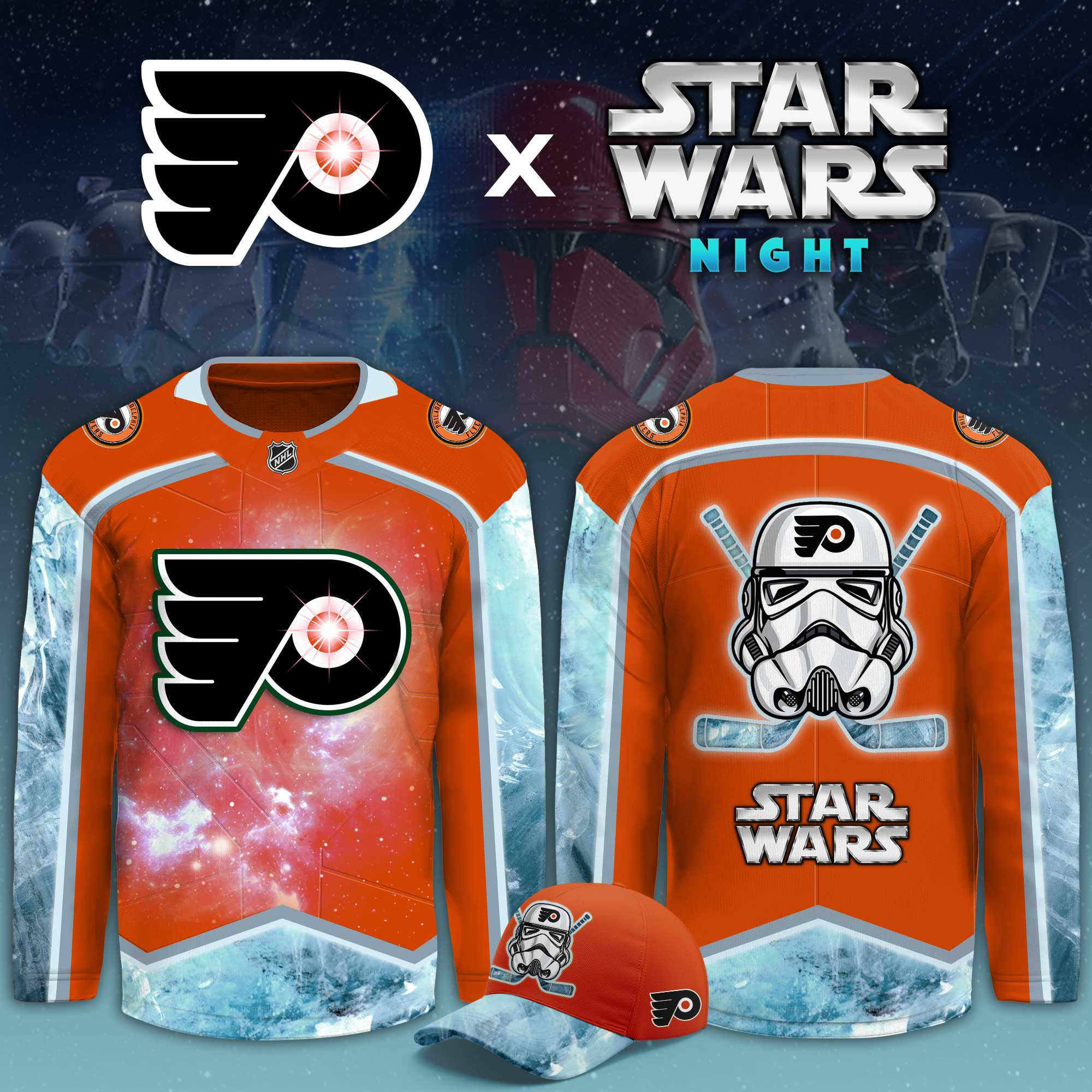 Philadelphia Flyers Star Wars Night Limited Hockey Jersey PBDGWRY