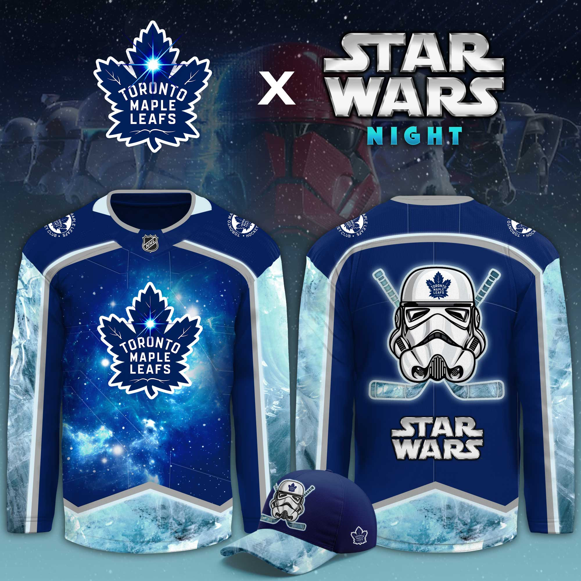 Toronto Maple Leafs Star Wars Night Limited Hockey Jersey PB8L7IW
