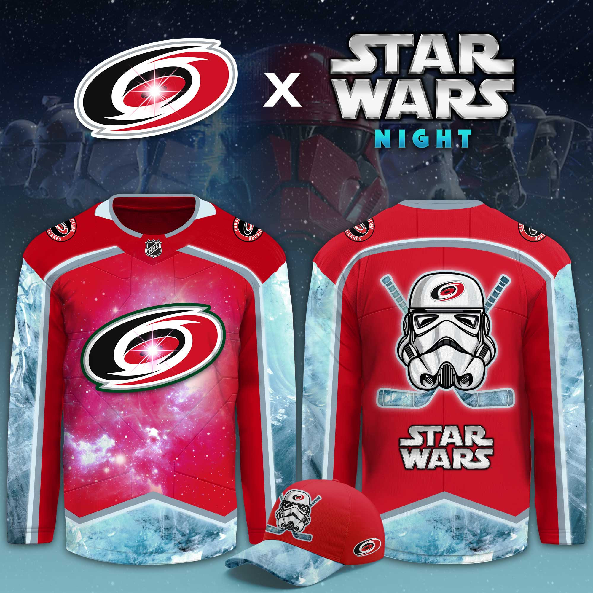 Carolina Hurricanes Star Wars Night Limited Hockey Jersey PBQKSYT