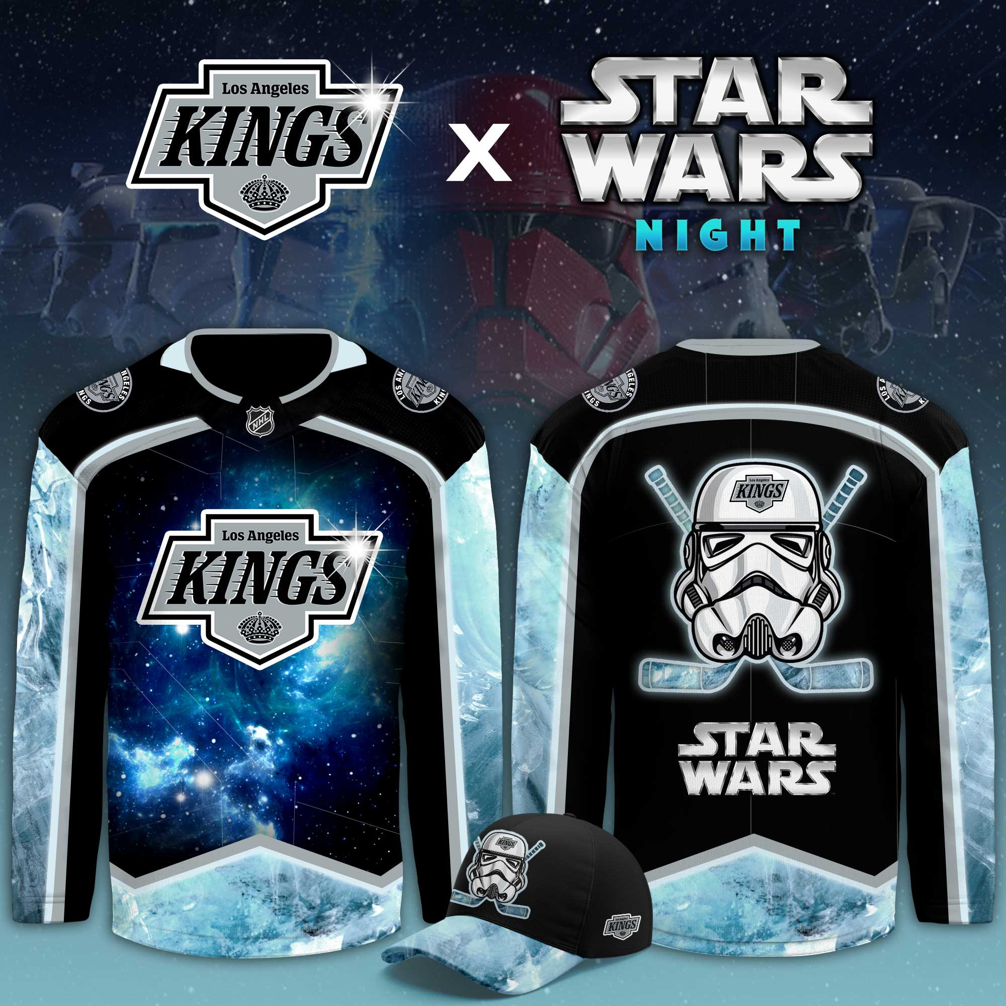 Los Angeles Kings Star Wars Night Limited Hockey Jersey PBOK8I8