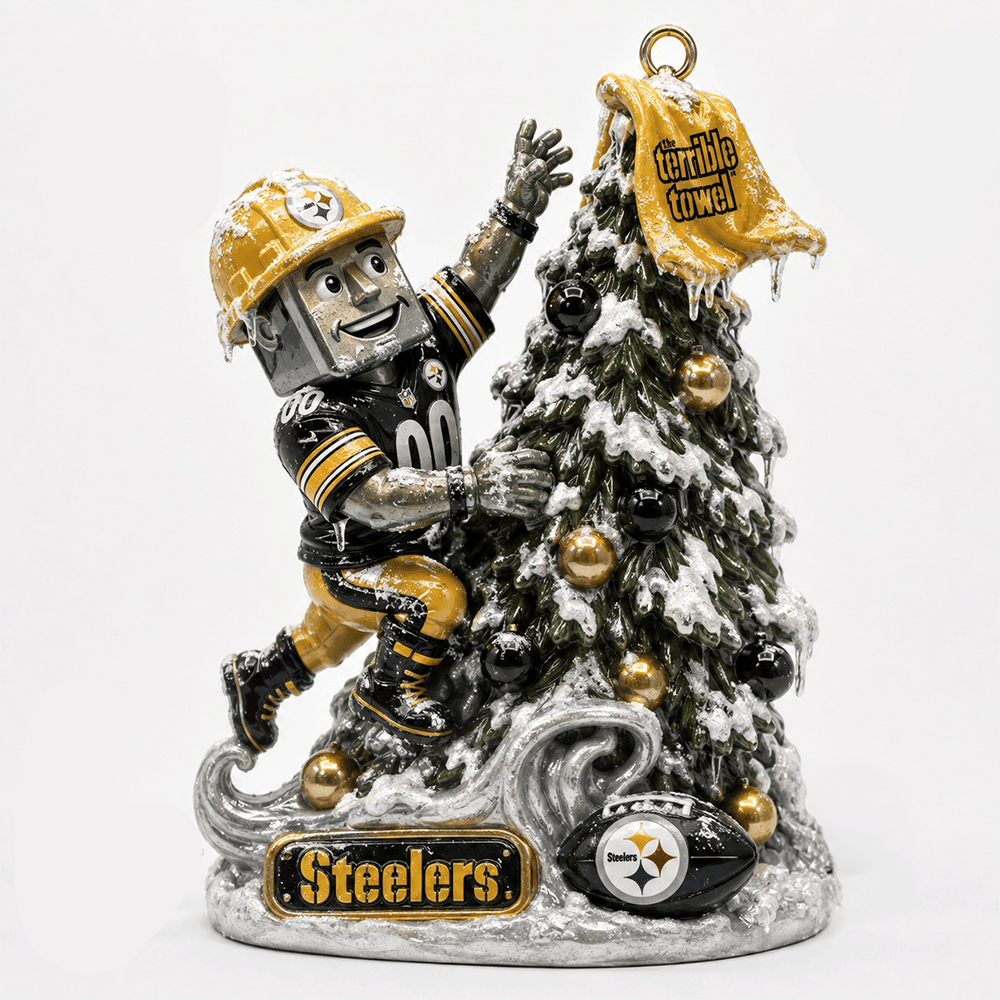 Pittsburgh Steelers Steely McBeam Christmas Ornament PBR0GGS