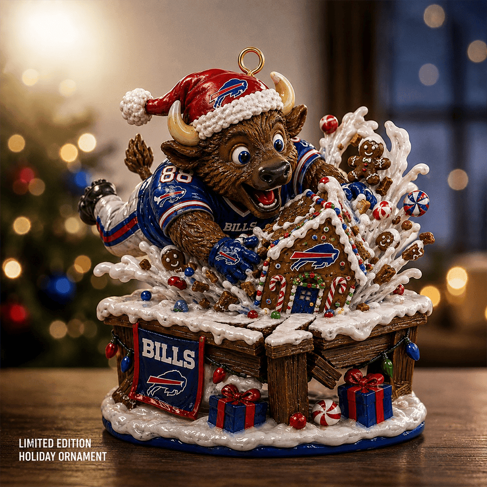Buffalo Bills Bills Mafia Holiday Christmas Ornament PBUXWV5
