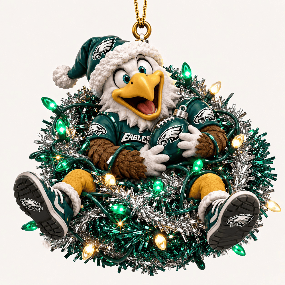 Philadelphia Eagles Mascot Christmas Ornament PBN9NS7