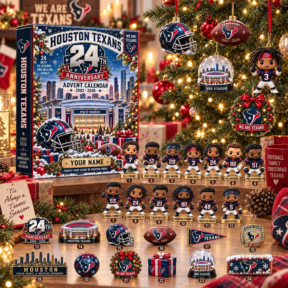 Houston Texans 24th Anniversary Christmas Advent Calendar PB2SOP7