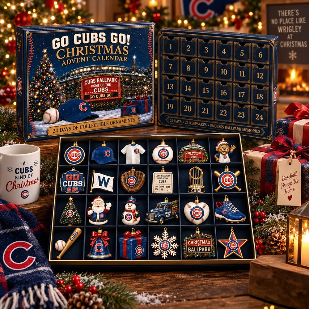 Chicago Cubs Go Cubs Go Christmas Advent Calendar PB8LRMC