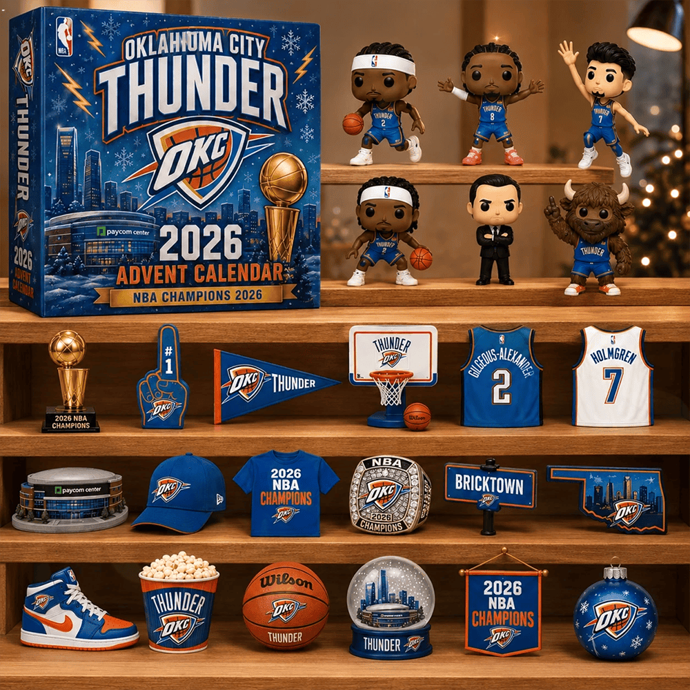 Oklahoma City Thunder Basketball Champions Advent Calendar PB1ZGHH