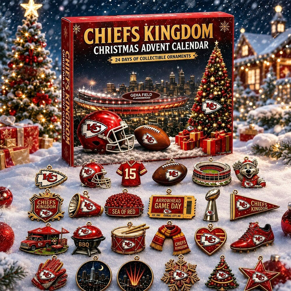 Kansas City Chiefs Kingdom Christmas Advent Calendar PB3Y6DW
