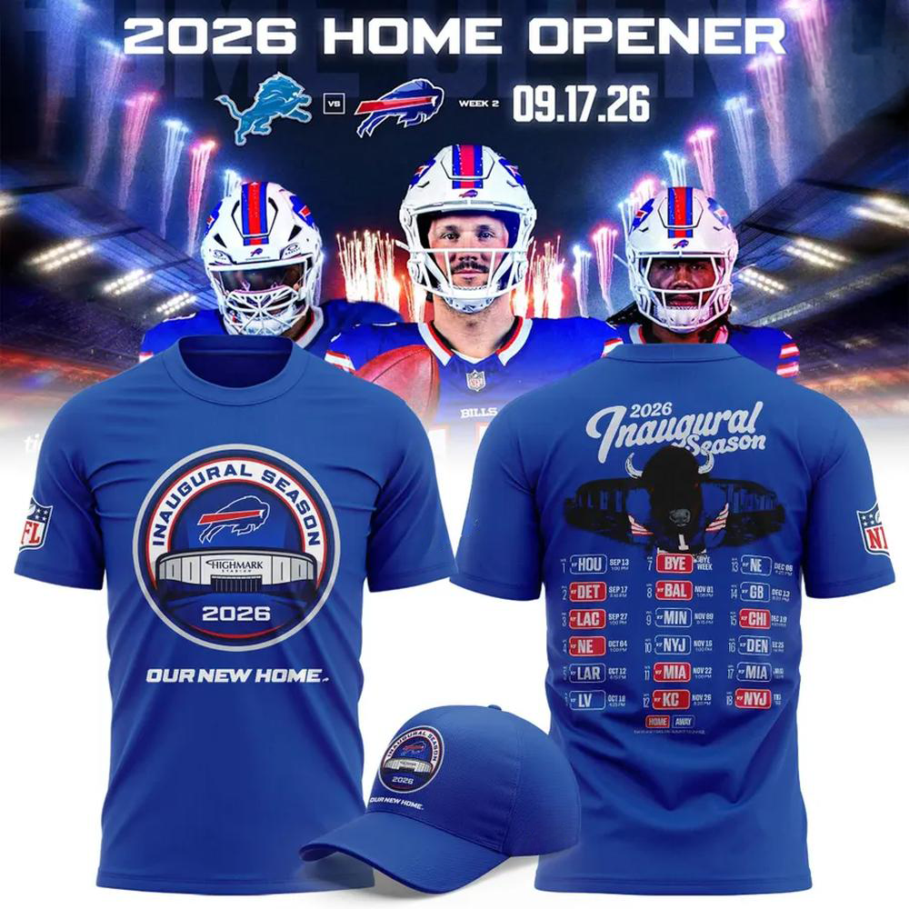 Buffalo Bills Inaugural Season New Highmark Stadium Shirt PBCBAZP