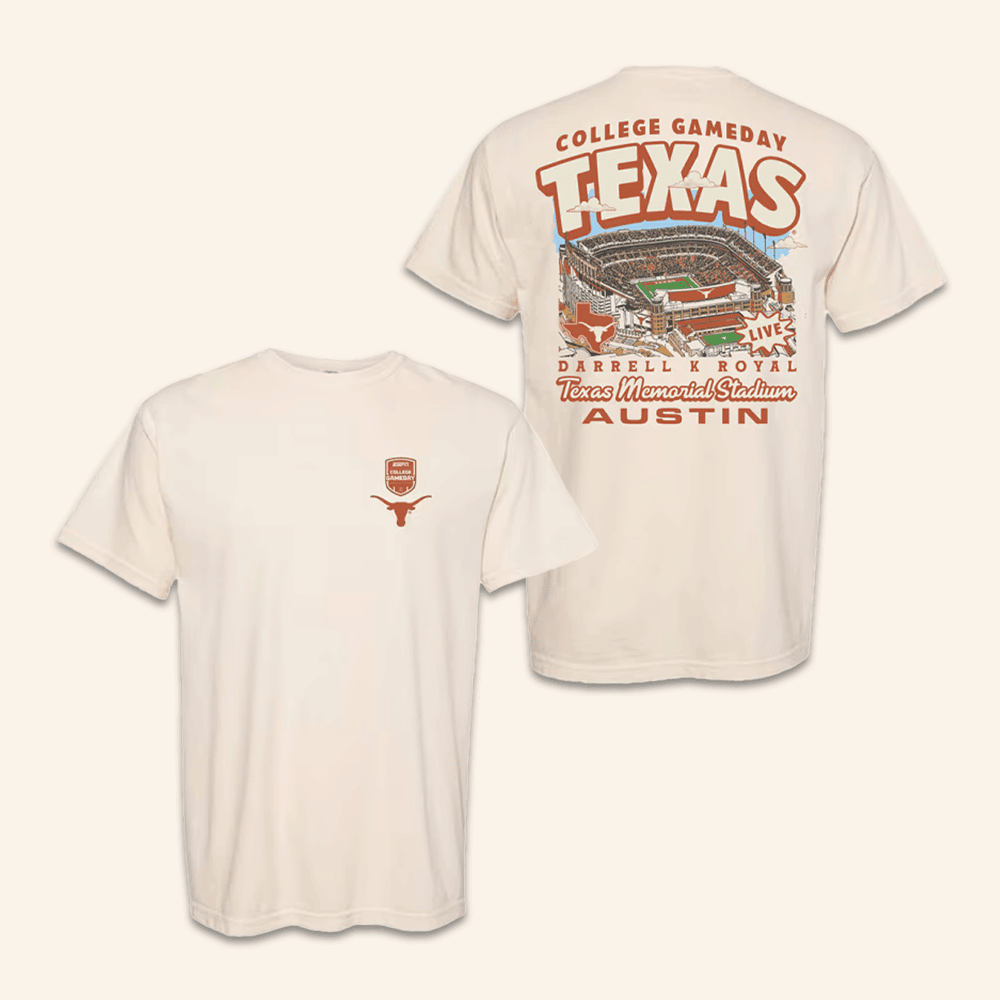 Texas Longhorns Football College Game Day Stadium Shirt PB9YYB9