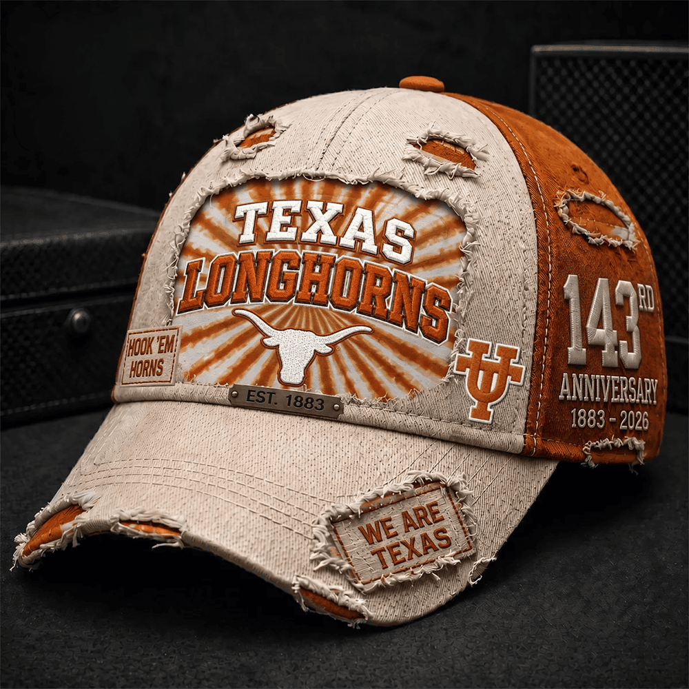 Texas Longhorns 143rd Anniversary EST 1883 Hat PBKWH5V