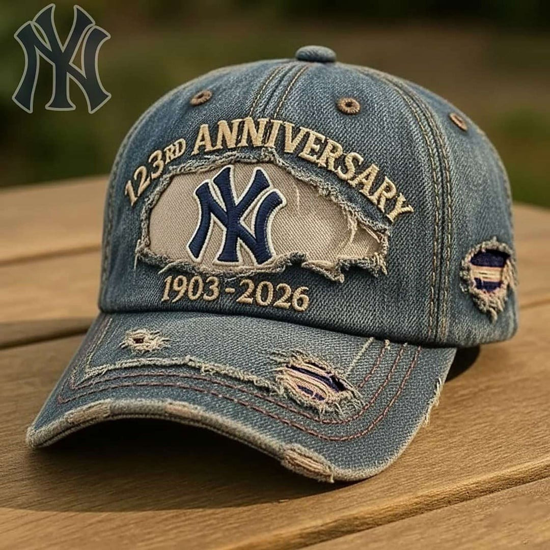 New York Yankees 123rd Anniversary Baseball Hat PBBT38W
