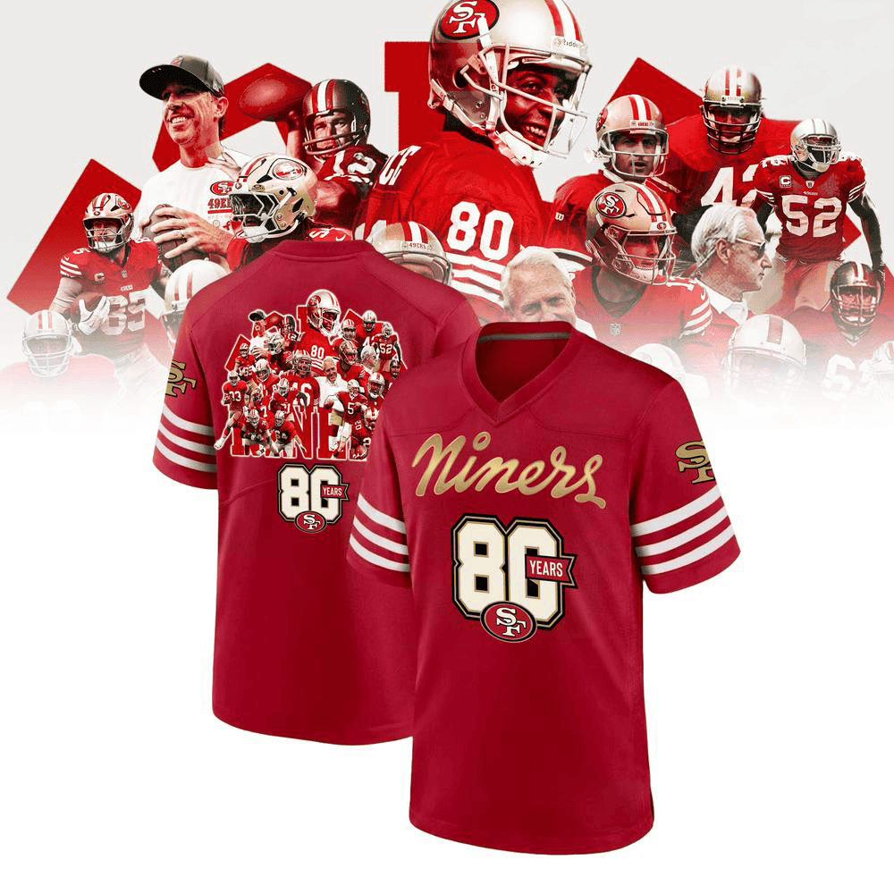 San Francisco 49ers 80th Anniversary Jersey PBL49YV