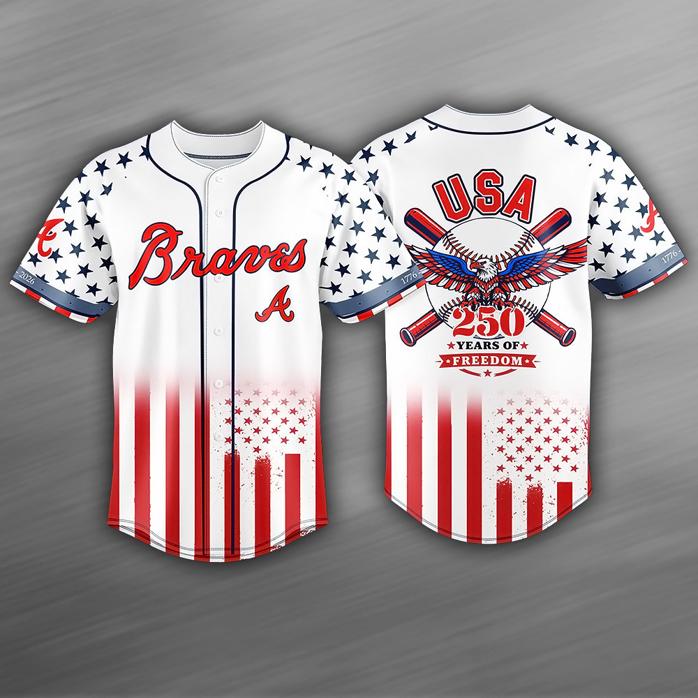 Atlanta Braves X 250th Anniversary Of The US Jersey PBV5ILK