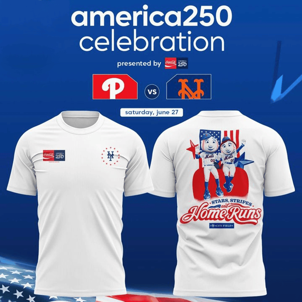 New York Mets X USA 250th Anniversary Graphic Shirt PBZB41W